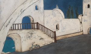 Entry Island Monastery 36x54, 2020, $1650